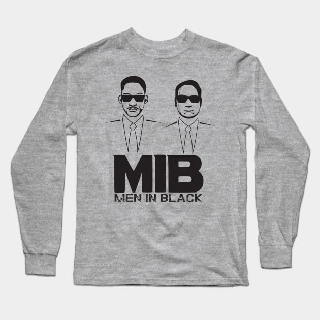 Men in black Long Sleeve T-Shirt by mypointink